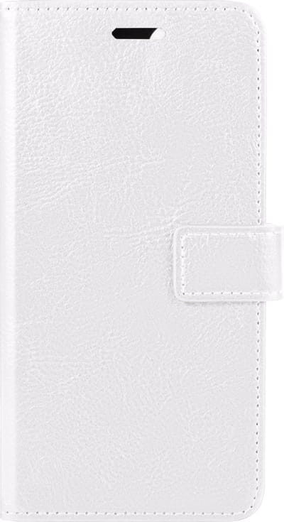 Hoesje Met Pasjeshouder - Geschikt voor Apple iPhone 14 - Luxe Bookcase Portemonee - Flip Case - Kunstleer Book Case - Flipcase - Book Cover - Walletcase - Portemonneehoes - Wit