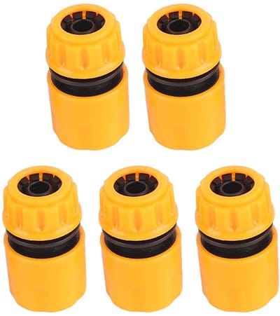 Dailygoods- Waterleidingconnectorfitting Set van 5 - Kunststof Slangadapter - Snelkoppeling - Binnendraad 3/4in - Flexibel voor Tuinirrigatie - Ideaal voor Gazons en Kassen - Slangconnector