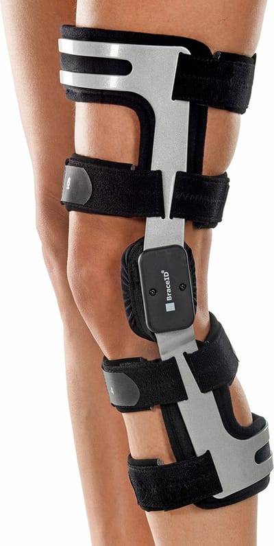 BraceID Instelbare Kniebrace met Scharnier - ACL - PCL - MCL - Meniscus - Links Maat L