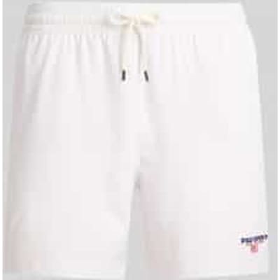 Zwemshorts met labelstiksel