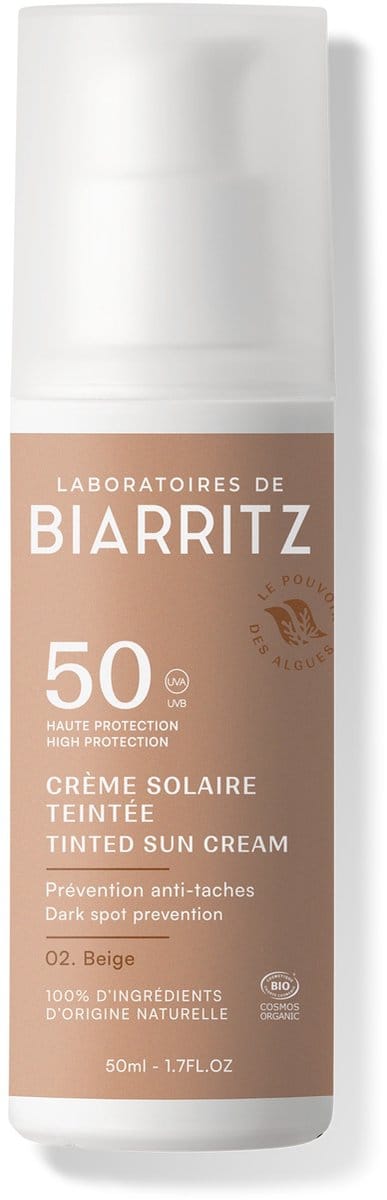 Laboratoires de Biarritz - Suncare - Alga Maris - Getinte gezichtszonnebrand SPF50 Beige 50ml