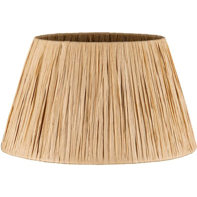 Raffia lampenkap - Conisch - beige - Boheemse stijl - ø30 x 17 cm - E27 fitting - Ontworpen voor tafellampen en Pendellamp - Ontworpen voor woonkamer en eetkamer