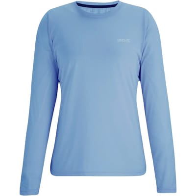 Mindo dames T-shirt met korte mouwen en anti-insectenprint van mesh