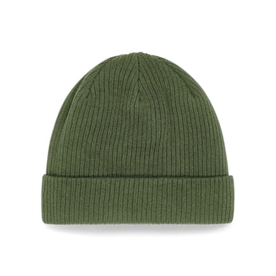 Beechfield Biologische Katoenen Beanie (Olijfgroen)