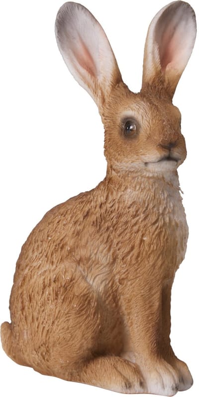 Home & Styling Decoratie paashaas / konijn - bruin - polystone - 19 cm - zittend