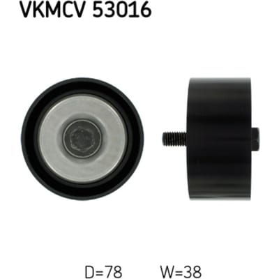 Rondsel/geleiderpoelie, V-riem SKF VKMCV 53016
