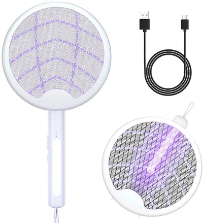 3 in 1 Vliegenmepper Elektrisch - Muggenlamp & Muggenvanger - Insectenlamp - Vliegenvanger & Muggenvanger