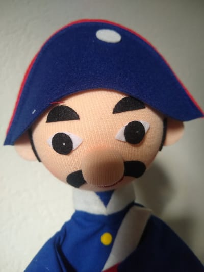 Bass & Bass - Gendarmepop - 33 cm - Poppenkastpoppen - poppenkast