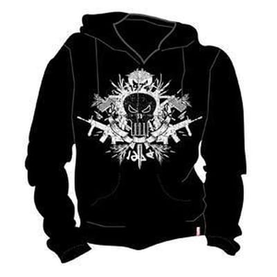 Punisher - Black. Skull Hoody - S