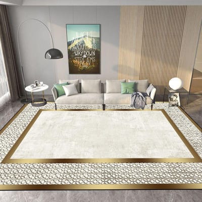 Moderne Woonkamer Tapijten Luxe Gouden Decoratie Tapijt Hal Sofa Ruimte Groot Kleed Slaapkamer Garderobe Huis Zachte Mat Aanpasbaar 100*160cm