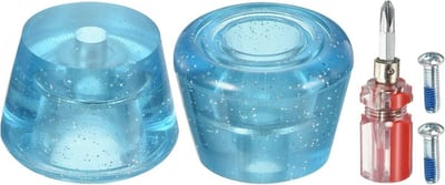 Rolschaats Remblokken - Remblokken Paar - Veilig Remmen - Duurzaam Rubber - 1 Paar - Helder Blauw