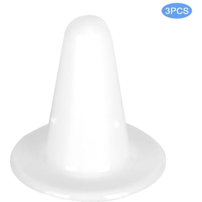 3 STuks Plastic Witte Koe Nep Harde Tepel Veilig Gezond Vee Melkmachine AccessoireWit