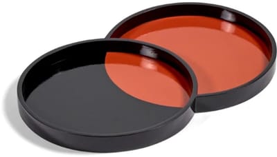 Serax Bob Verhelst Yo-Yo plateau 48x30cm H3cm zwart / rood