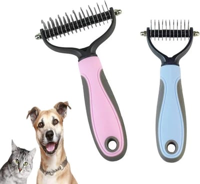 Kam voor Hond en Kat - Grooming Brush Tool - Ontklitter Bont Trimmen - Vachtverzorgingsset hond/kat - Hondenborstel - LOUZIR