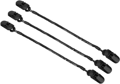 3-Pack Koordstopper met Strap voor Hoeden, Klem met Clip voor Varen, Klimmen en Zeilen, Zwart, Cap Accessoires