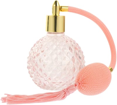 Dailygoods- Parfumfles Vintage Stijl - Leeg Glas - Navulbaar - 100 ml - Sproeier - Decoratief Ornament - Geurflacon