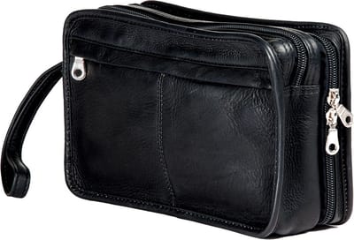 HAROLD'S Leren Utensil zak Country Men's Bag Comfort Black Zwart