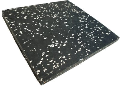 Sportvloertegel 100x100cm 20 mm Lichtgrijs EPDM - Zwart SBR