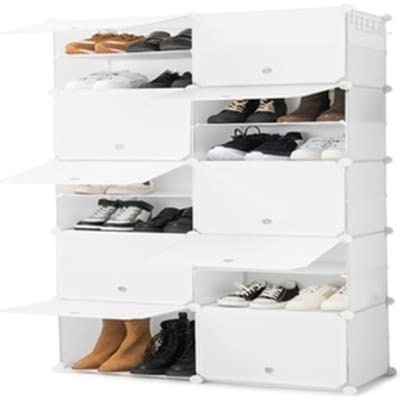 Range-chaussures - Grevout - Modulaire - Portable - 28 Paires - Gris grijs