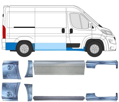 Reparatiepaneel set voor Opel Movano 2021-2026 / Links + Rechts