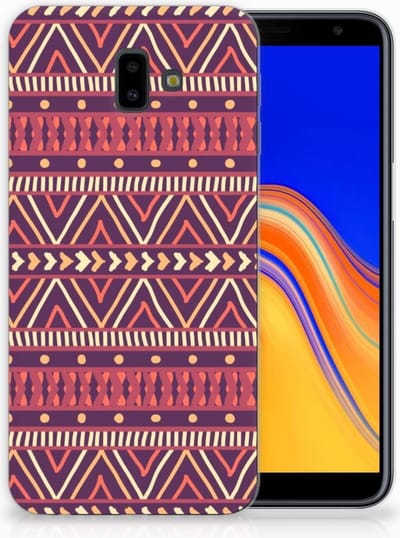 Samsung Galaxy J6 Plus (2018) TPU bumper Aztec Paars