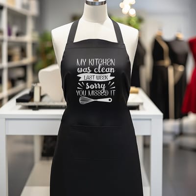 Verstelbaar kookschort, unisex, met 2 Zakken Vloeistof Druppel Waterbestendig Koken Keuken Restaurant Bar Schilderen BBQSchort, voor diverse doeleinden, Zwart Schorten Koksschort Unisex Schorten voor V/M , my kitchen was cleans sorry last week