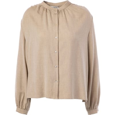 JcSophie Blouse lange mouw p5030 pecan
