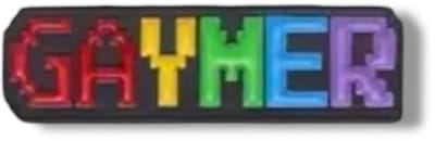 GAYMER Enamel Pin – LGBTQIA+ Gaming Badge in Regenboogkleuren – Pixelstijl Speldje van Kinky Pleasure (3 cm)