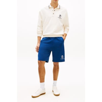Tommy Hilfiger Country Club Crest Sweatpants Blue Jean Größe: S | Kurze Sporthosen Outlet | Herren | Blau