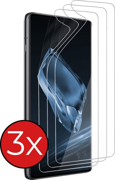 Screenprotector - 3 Stuks - Folie - Geschikt voor OnePlus 12 - Ultra Clear - Bescherm Folie - Soft TPU - Screen Protector