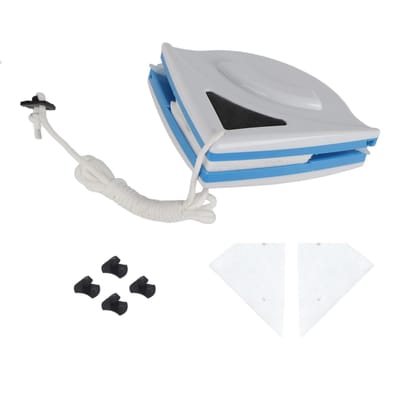 Dubbelzijdige magnetische raamreiniger voor het reinigen van glasoppervlakken(Blauw ) blauw