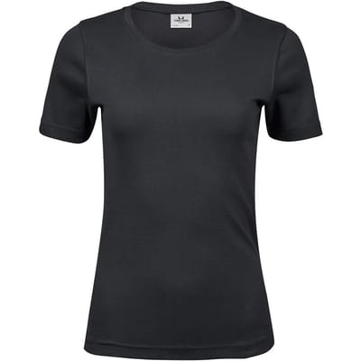 Tee Jays - Dames Interlock T-shirt - Black maat S