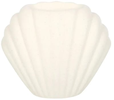 Oliebrander en wasverwarmer zeeschelp - wit
