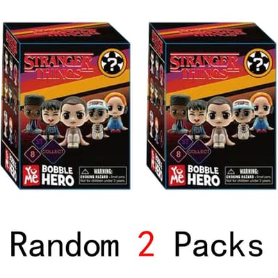 8 Stuks/Set Sleutelhanger Figuur Stijl Pop Eleven Monster Vleesetende Plant Strangered Things Doos Anime Figuren Collectie red