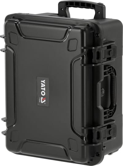 YATO YT-088986 Grote Waterdichte Koffer met Plukschuim – IP67 Hermetische Gereedschapskoffer – Heavy Duty Transportkoffer met Telescopische Handgreep – Extra Diep – 51 x 41 x 25.5 cm