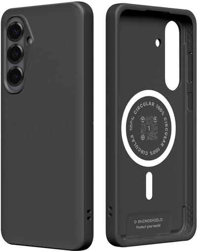 Rhinoshield, MagSafe Hoesje Geschikt voor Samsung Galaxy S25 FE SolidX Model Schokbestendig met verhoogde randen, Zwart