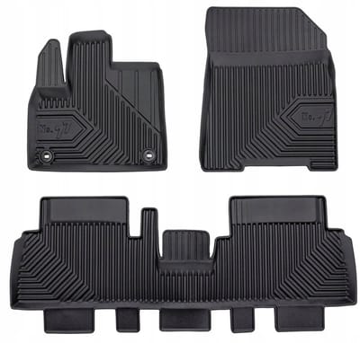 Frogum - No.77 - Automatten 3D - Geschikt voor FIAT E-Doblo vanaf 2022 - TPE Rubber - Zwart