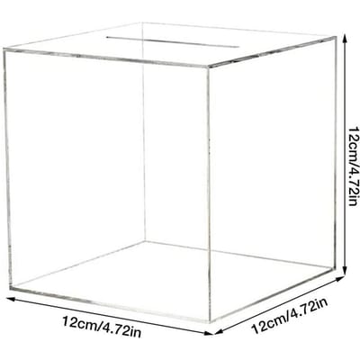 Spaarpotten voor Volwassenen Nieuwe Upgrade Transparant Acryl Spaarpot Openbreken, Kan Alleen Sparen Dat Niet Kan Worden Opgenomen white