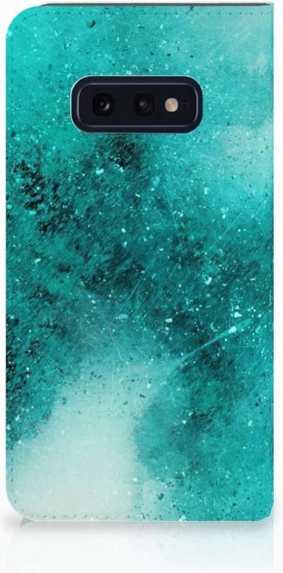 Bookcase Samsung Galaxy S10e Painting Blue