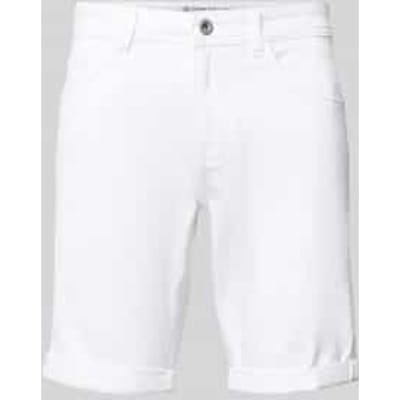slim fit korte jeans van katoenmix
