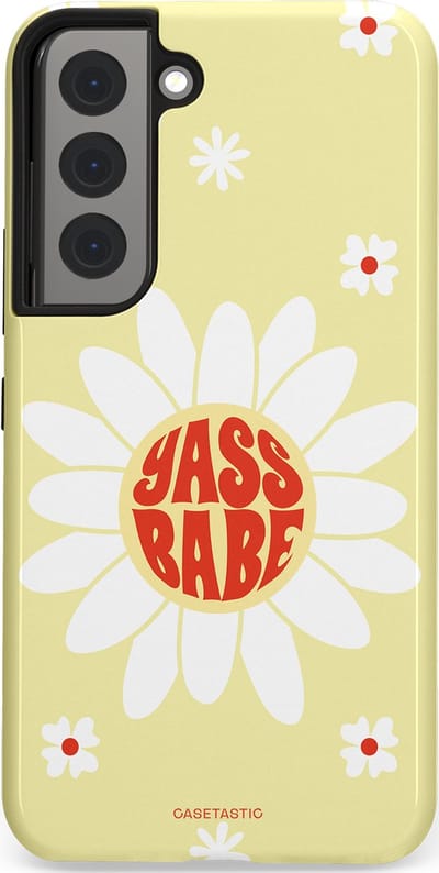 Casetastic Hoesje Geschikt voor Samsung S22 - Stijlvolle Beschermende Duo-layer Case - Yass babe