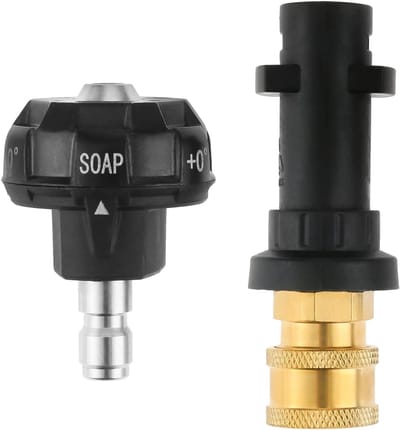 6-in-1 Hogedrukreiniger Sproeikop met Snelle Verbinding en Adapter