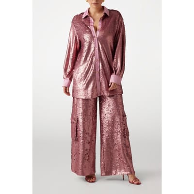 GUESS Marciano By  Kaia Cargo Pant Flowering Peony Sequ Größe: XS/30 | Stoffhosen Outlet | Damen