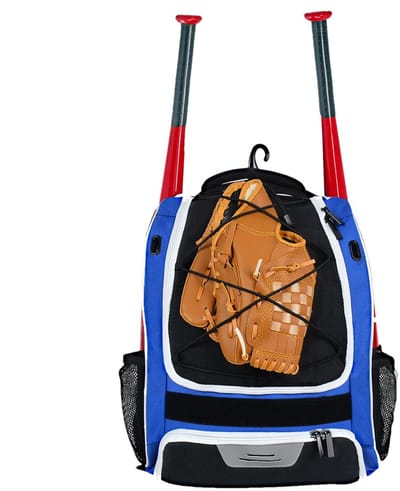 Dailygoods- Honkbalrugzak Waterdicht - Vleermuistas - Hoofdcompartiment - Gewatteerde Schouderbanden - Elastische Banden - Scheurbestendig - Sporttas