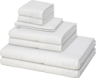 Möve for frottana Sonstiges 2 X washandjes 2 X gasten- 2 X douche- 2 X handdoek - in set 8 pack Pearl