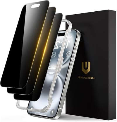 Privacy Screen Protector voor iPhone 16 Plus - Schokbestendig Tempered Glass, Anti Spy, Eenvoudige Installatie - 3 Stuks voor 6.7 inch Smartphone