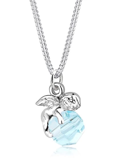 Elli - Halsketting - Dames Hanger Engel met Kristal in 925 Sterling Zilver - Dames