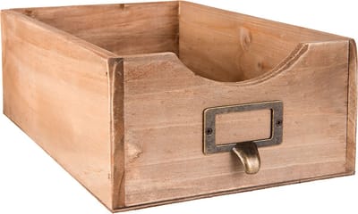 Clayre & Eef Tijdschriftenhouder 18x29x10 cm Bruin Hout