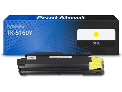 PrintAbout huismerk Toner TK-5160Y Geel Geschikt voor Kyocera