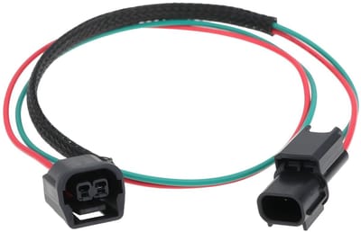 Dailygoody - Power Geleidende Plug Kabel - 2 Pin - Geschikt voor accessoires - Hoogwaardige kwaliteit - Geschikt voor Honda CRF250L CRF300L - Kleur zw